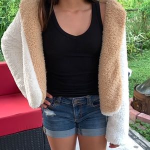 Hooded Reversible Teddy Coat